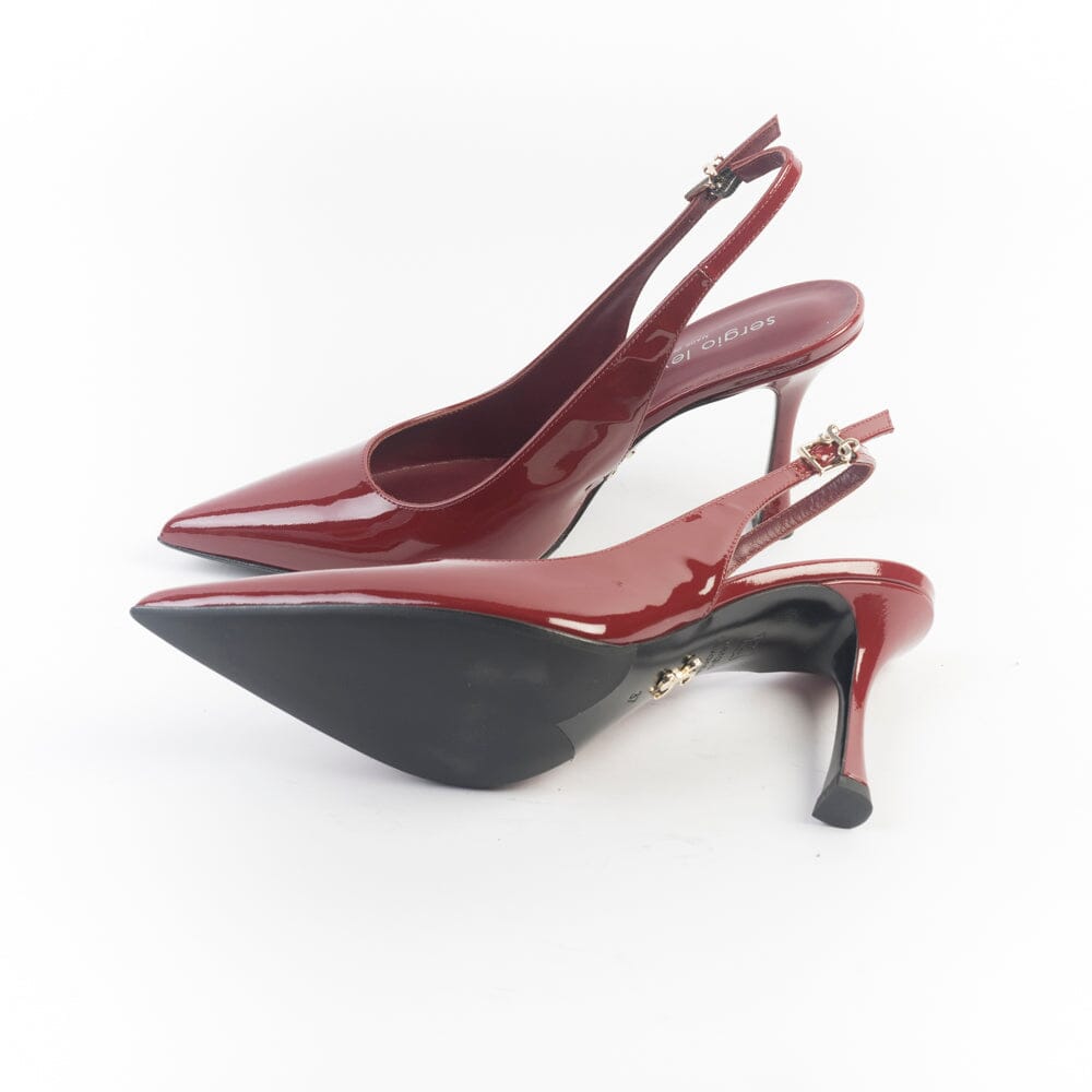 SERGIO LEVANTESI - Sling Back - DARIA - Vernice Chianti Scarpe Donna SERGIO LEVANTESI