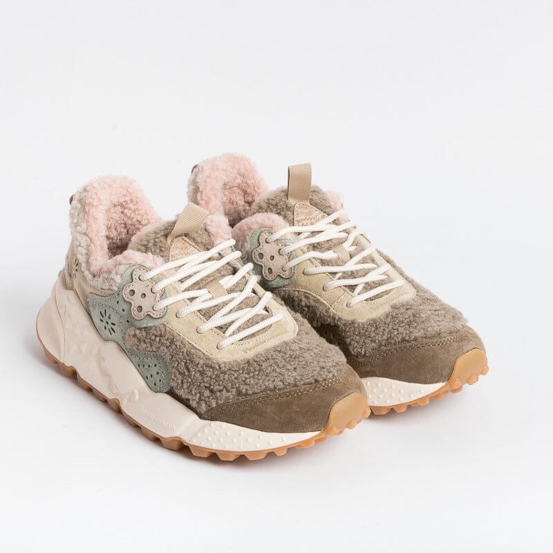FLOWER MOUNTAIN - Sneakers Kotetsu 1E03 - Teddy Beige Pink Scarpe Donna FLOWER MOUNTAIN