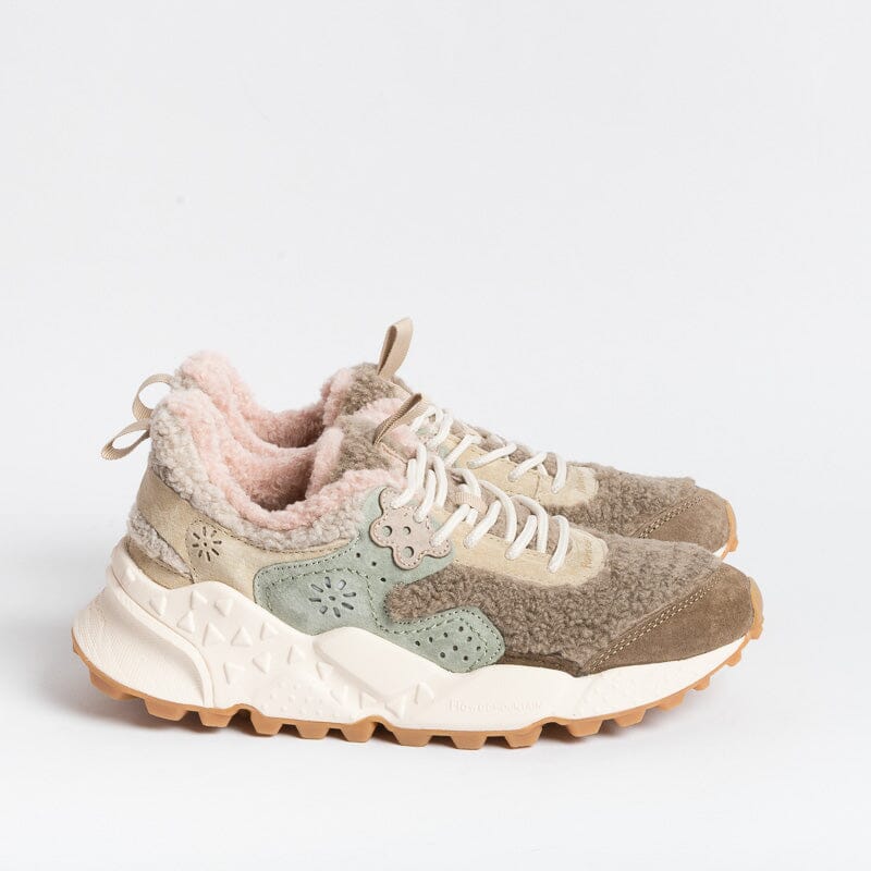 FLOWER MOUNTAIN - Sneakers Kotetsu 1E03 - Teddy Beige Pink Scarpe Donna FLOWER MOUNTAIN