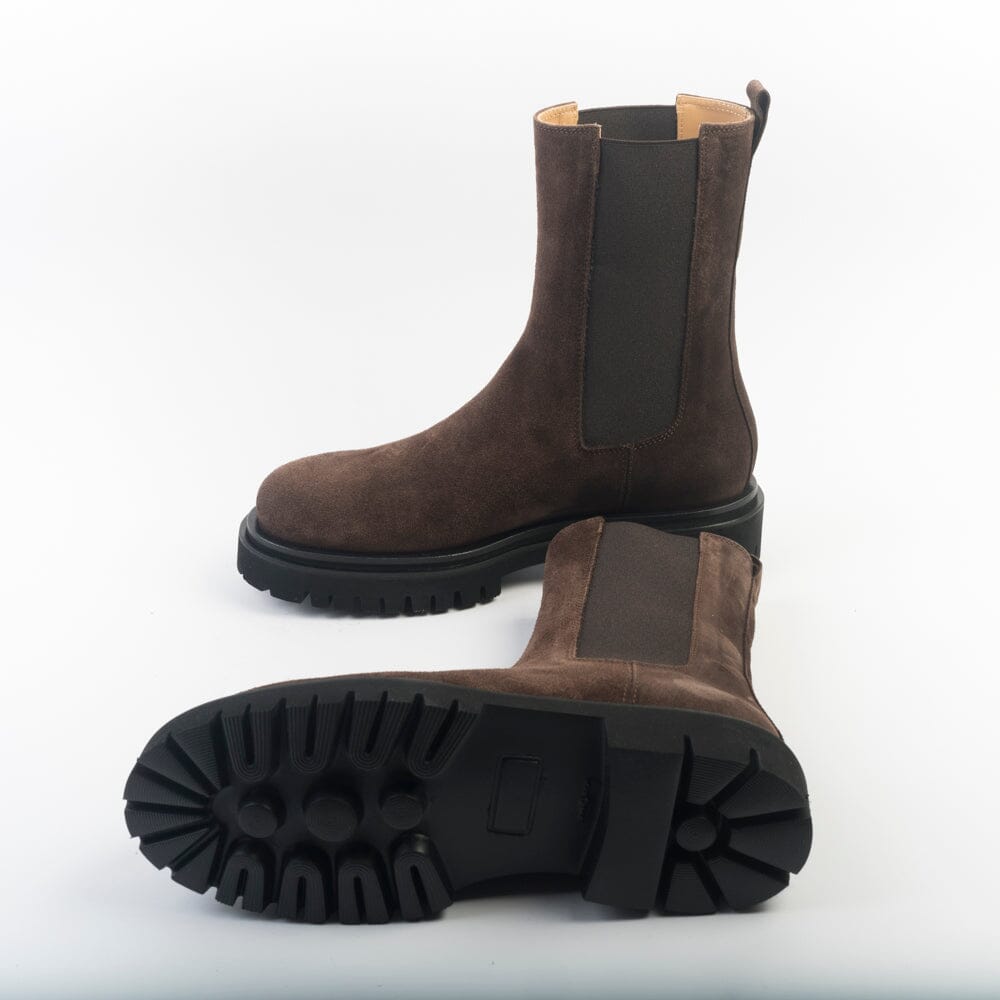 ANNA F - Stivaletto - 9715 - Velour testa di moro Scarpe Donna Anna F.