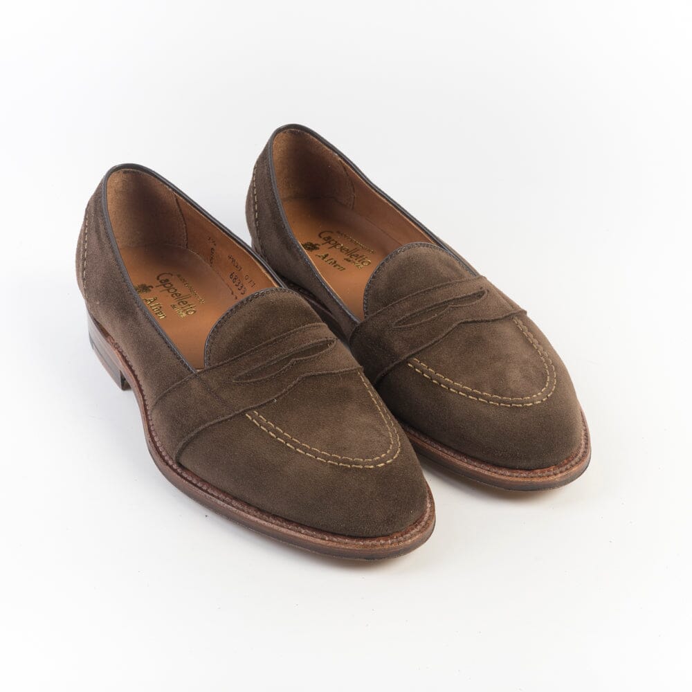 ALDEN - 68333 - Mocassino Full Strap - Suede Hummus Scarpe Uomo Alden