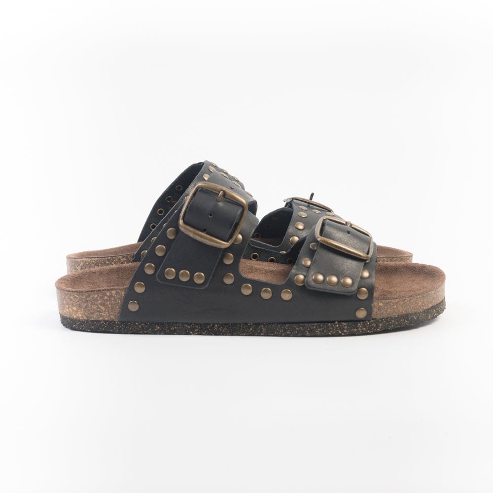 BOSABO - Sandali bassi - 426 - Vacchetta Nero Scarpe Donna BOSABO
