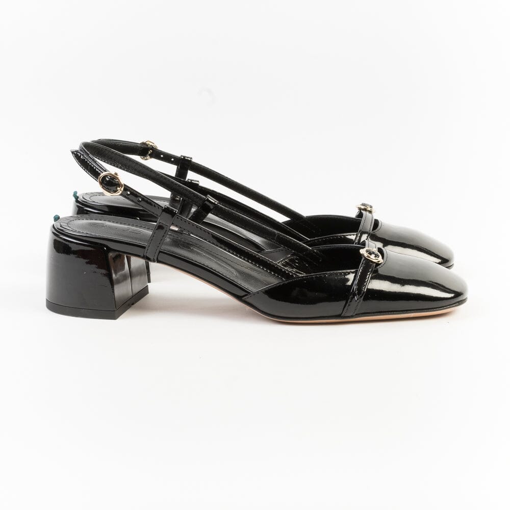 A.BOCCA - Sling Back - AB2712 - Vernice Nero Scarpe Donna A.BOCCA