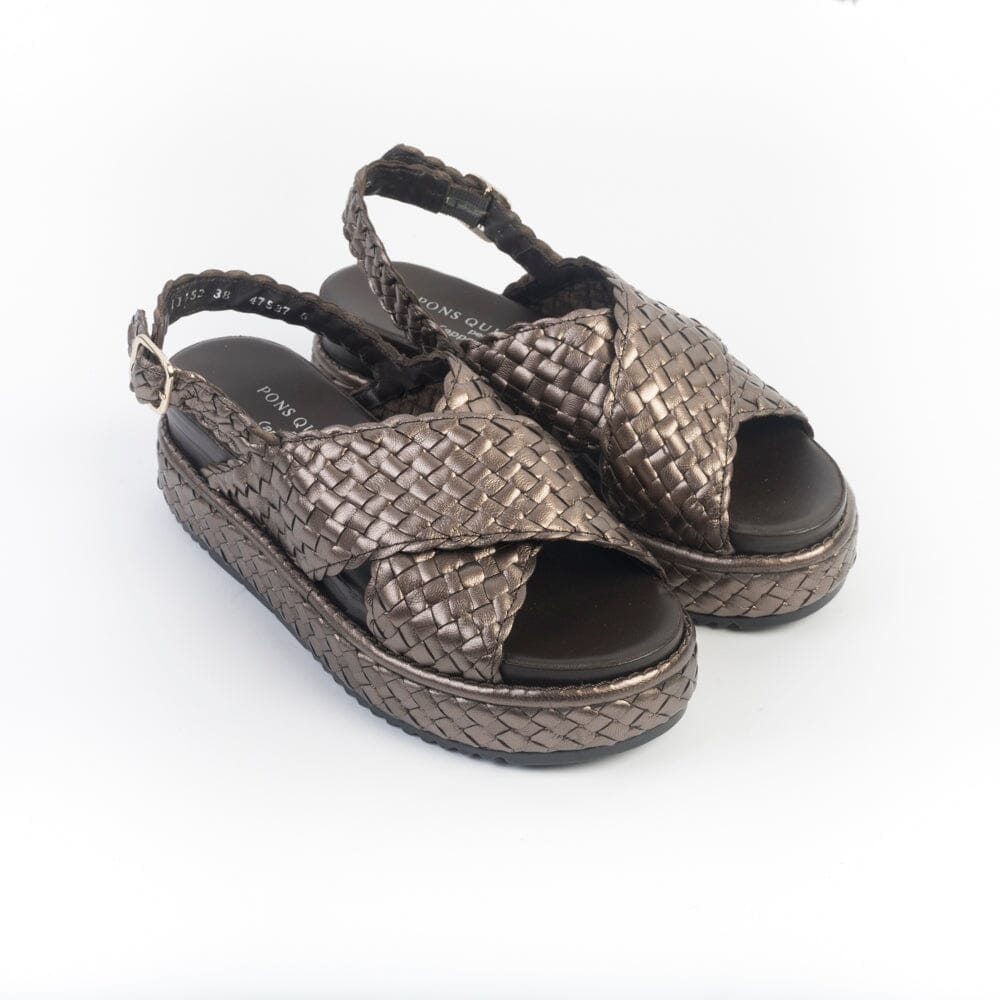 PONS QUINTANA - Sandali Zeppa - 11452 - Metal Scarpe Donna PONS QUINTANA