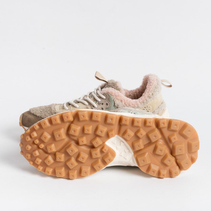 FLOWER MOUNTAIN - Sneakers Kotetsu 1E03 - Teddy Beige Pink Scarpe Donna FLOWER MOUNTAIN