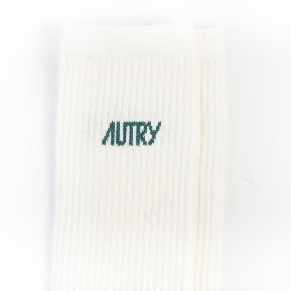 AUTRY - SOPU E7A2 STAR - Autry Calzino - Bianco logo verde