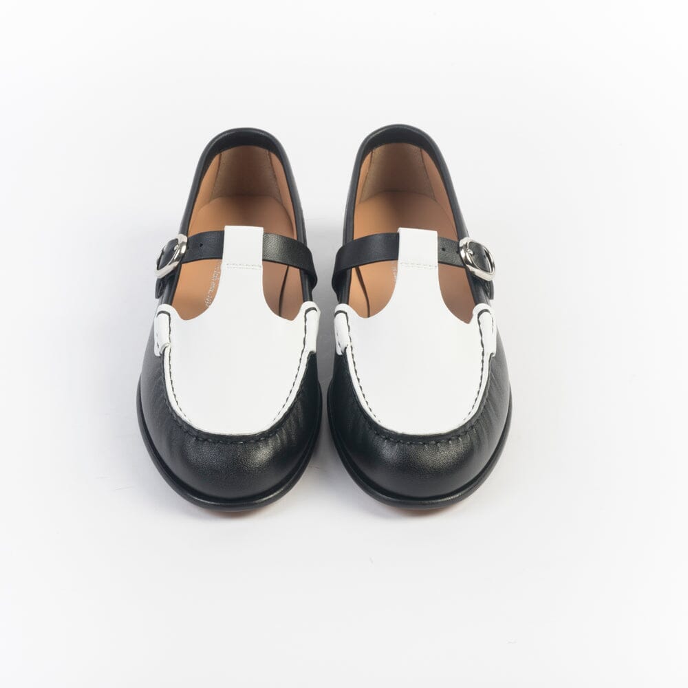 HENDERSON - Mocassino - Colette - Bicolor Bianco Nero Scarpe Donna HENDERSON - Collezione Donna