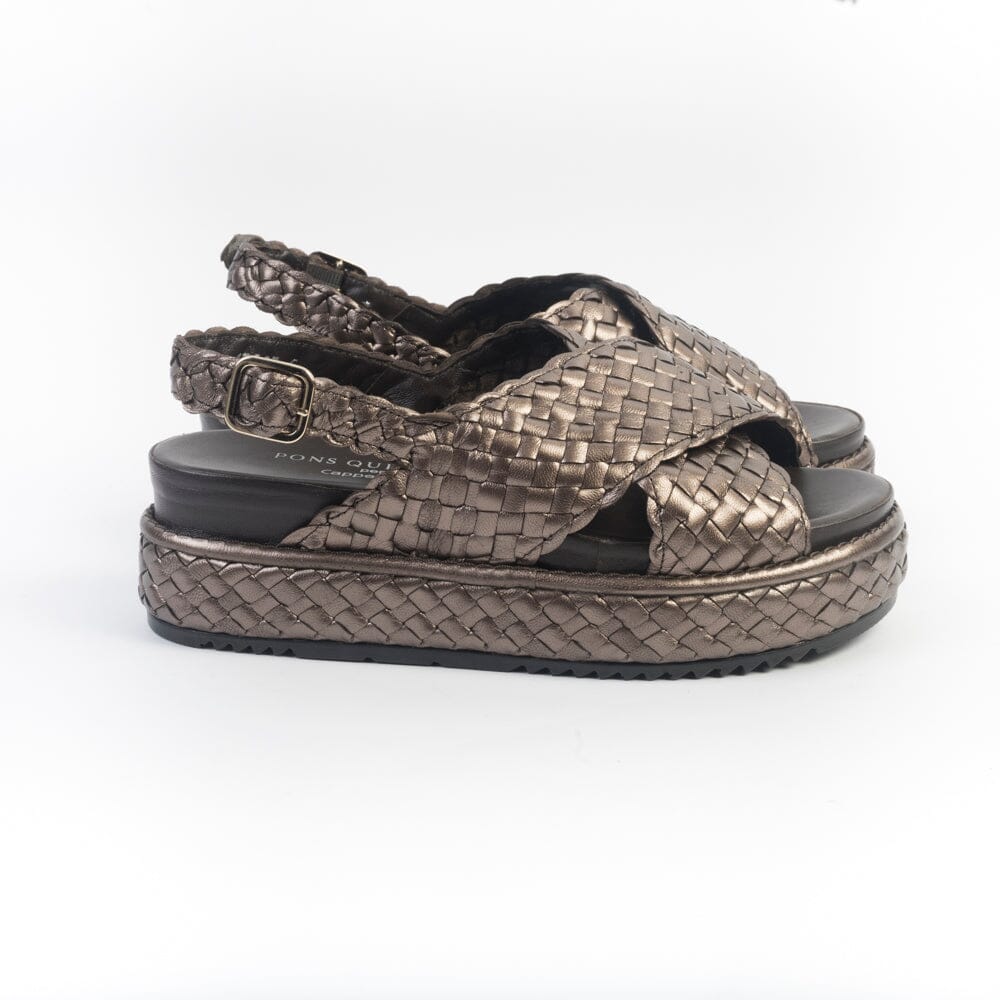 PONS QUINTANA - Sandali Zeppa - 11452 - Metal Scarpe Donna PONS QUINTANA