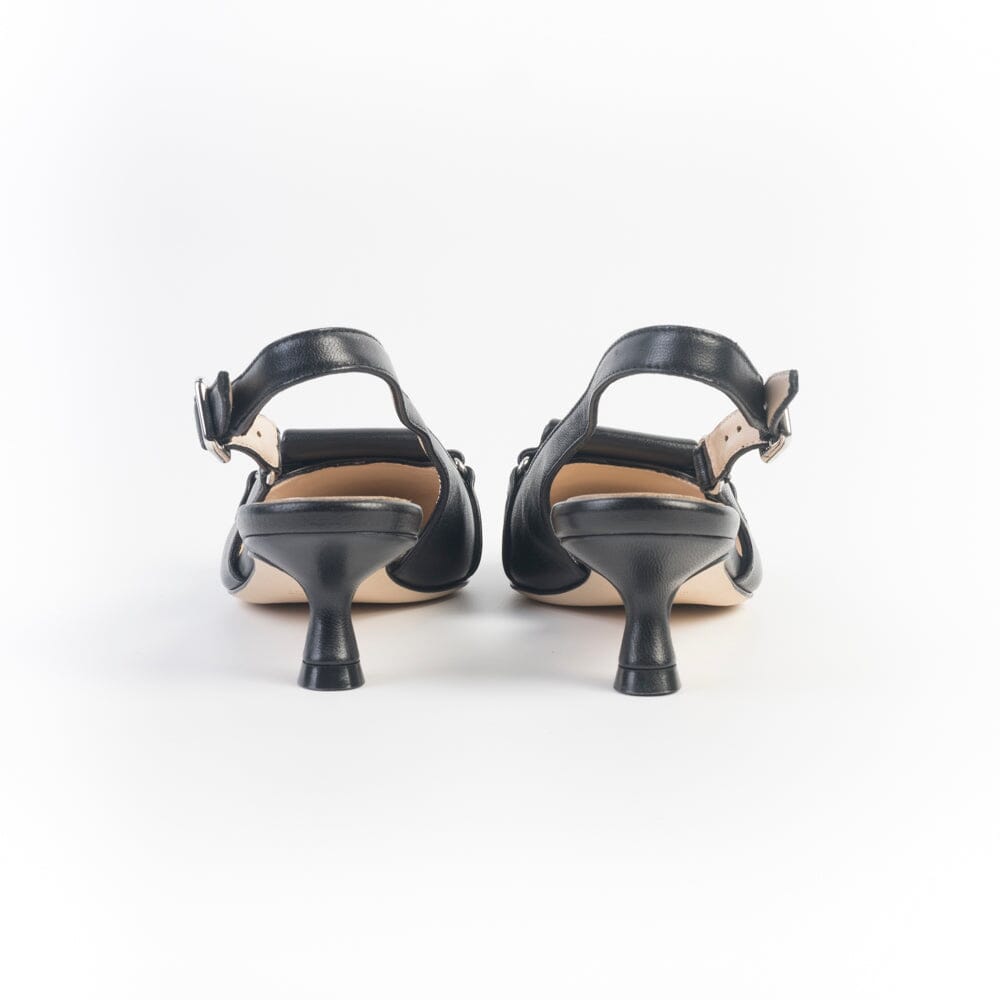 ANNA F. - Sling Back - 1932 - Nappa Nero Scarpe Donna Anna F.