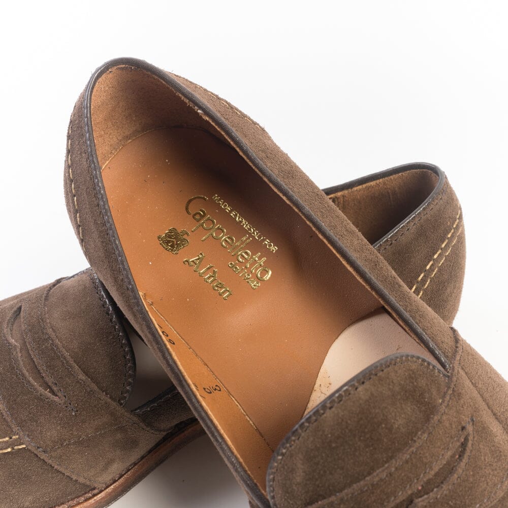 ALDEN - 68333 - Mocassino Full Strap - Suede Hummus Scarpe Uomo Alden