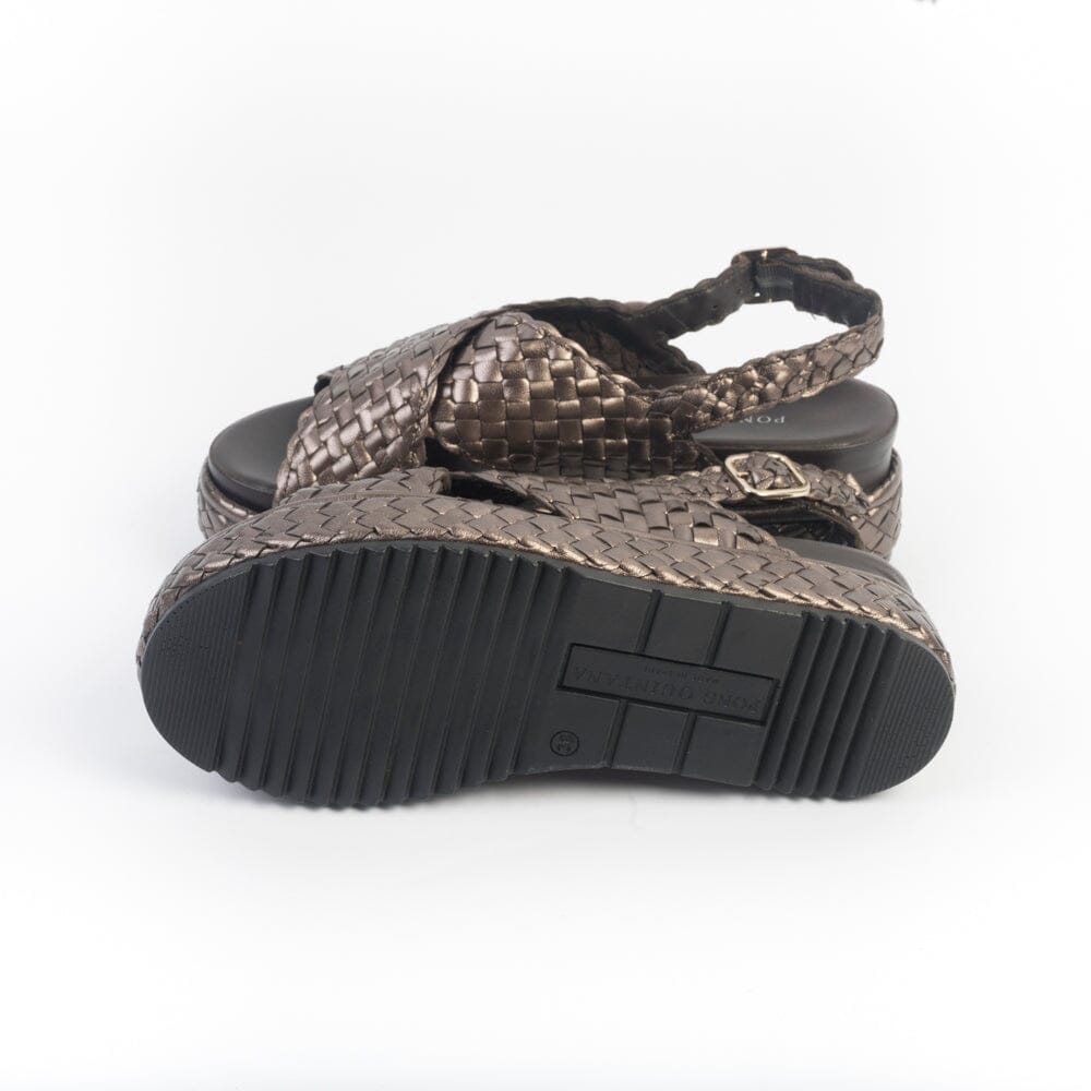 PONS QUINTANA - Sandali Zeppa - 11452 - Metal Scarpe Donna PONS QUINTANA