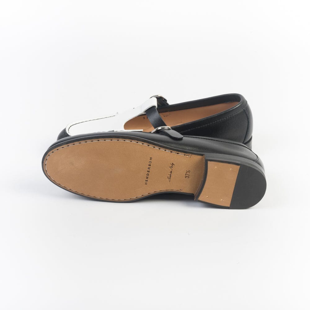 HENDERSON - Mocassino - Colette - Bicolor Bianco Nero Scarpe Donna HENDERSON - Collezione Donna