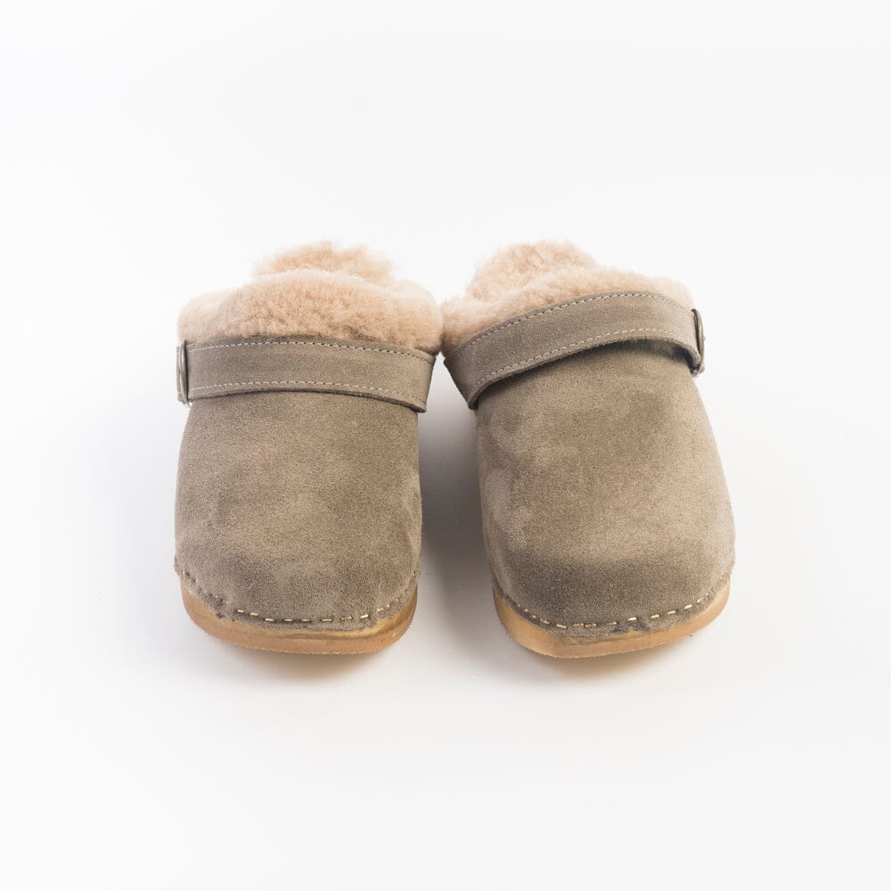 BOSABO - Zoccolo Sabot - Compliba Velour Taupe Scarpe Donna BOSABO