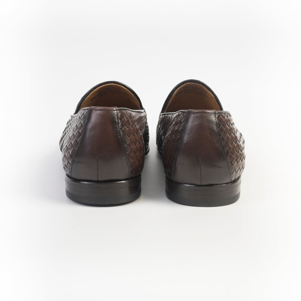 JUAN LACARCEL - Mocassino - X1312 - Castano intrecciato Scarpe Uomo JUAN LACARCEL