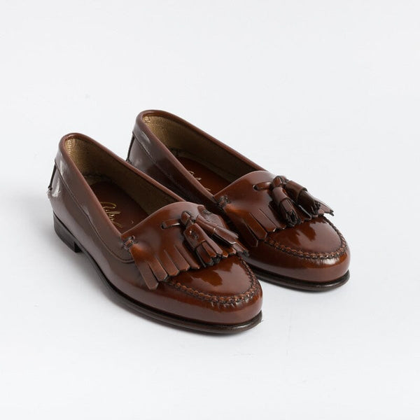 GIL'S - Mocassino con nappine - Pelle Cuoio Scarpe Donna GIL'S