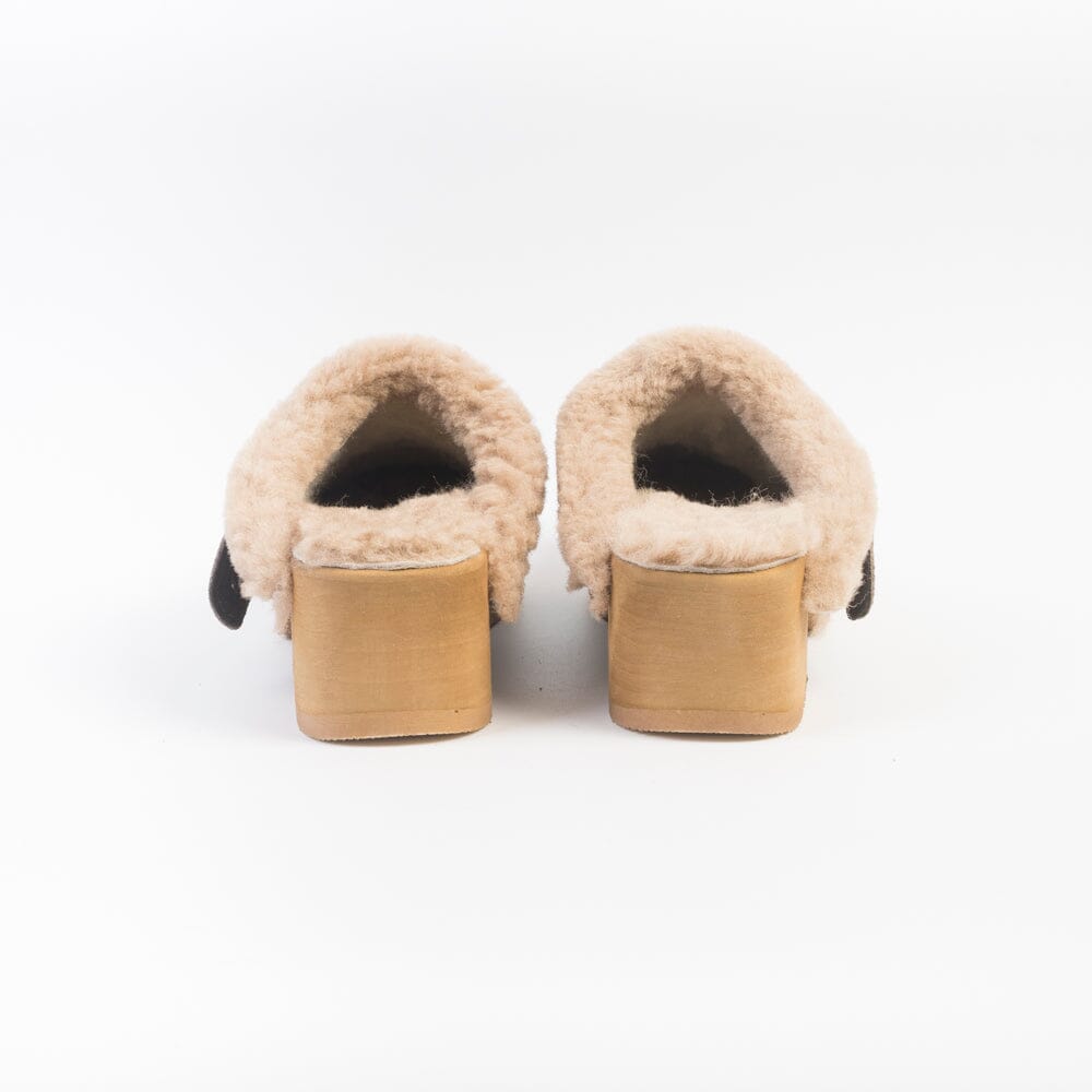 BOSABO - Zoccolo Sabot - Compliba Velour Taupe Scarpe Donna BOSABO