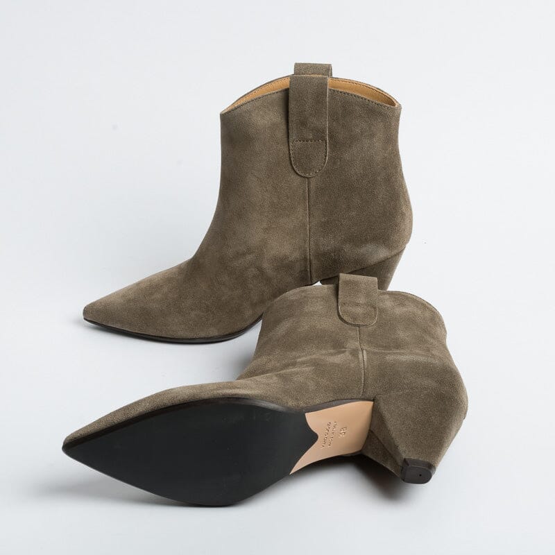 ANNA F - Stivaletto - 9883 - Velour Tortora Scarpe Donna Anna F.
