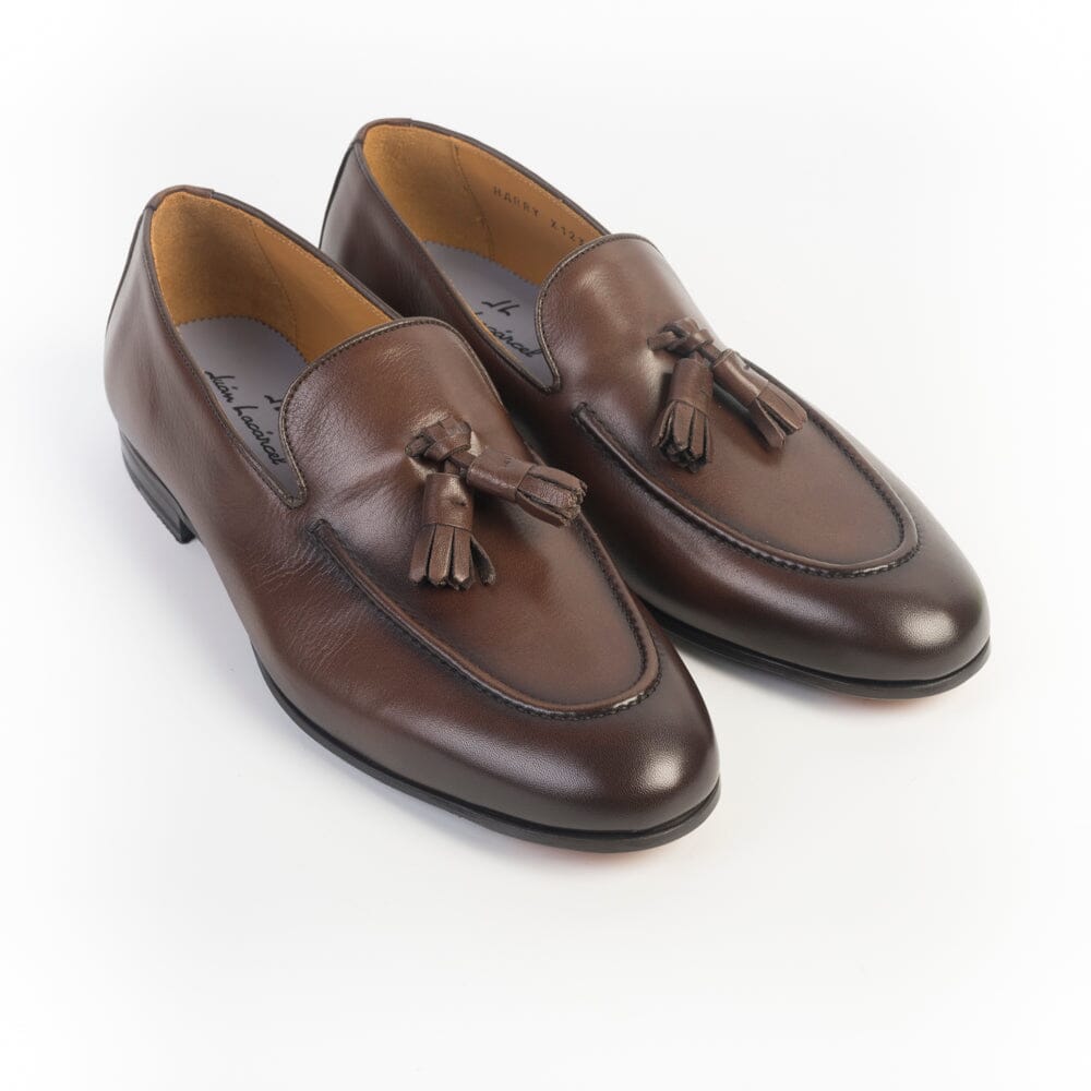 JUAN LACARCEL - Mocassino Nappina - X1231 - Washer Cacao Scarpe Uomo JUAN LACARCEL