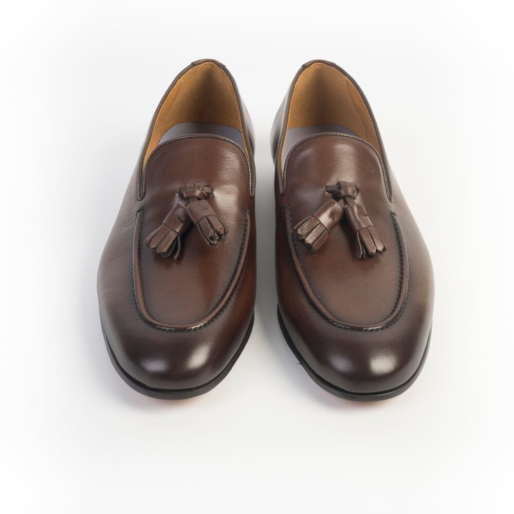 JUAN LACARCEL - Mocassino Nappina - X1231 - Washer Cacao Scarpe Uomo JUAN LACARCEL