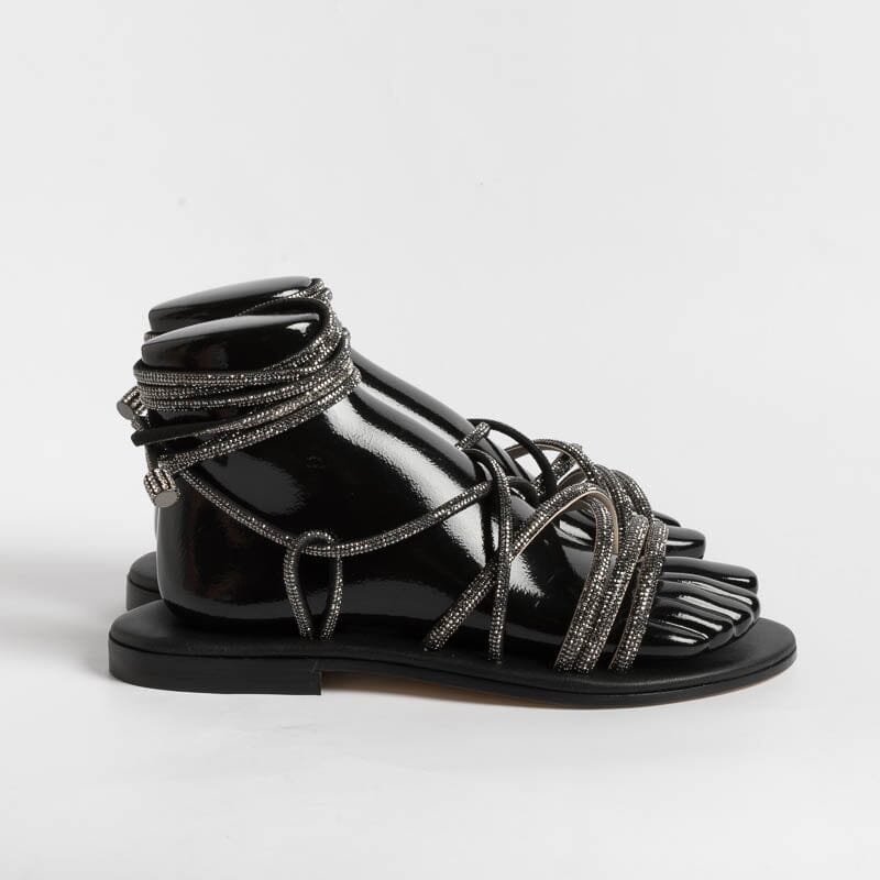 PAOLA FIORENZA - Sandali bassi- FD22 - Nero Scarpe Donna PAOLA FIORENZA