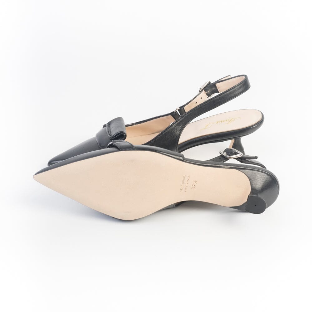 ANNA F. - Sling Back - 1932 - Nappa Nero Scarpe Donna Anna F.
