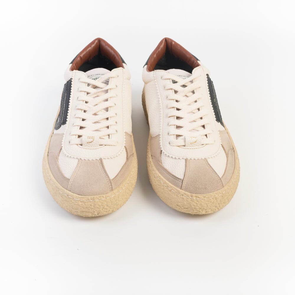 PURAAI - Sneakers Vintage - 101V-029 - Osso Nero Scarpe Uomo PURAAI - Collezione Uomo