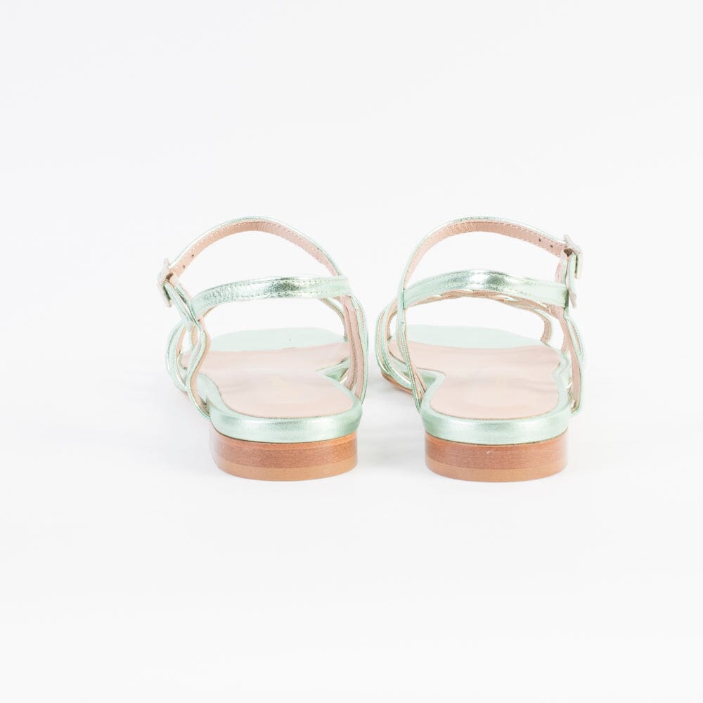 CappellettoShop - Sandali Bassi - Patty14- Verde Acqua Scarpe Donna CAPPELLETTO 1948