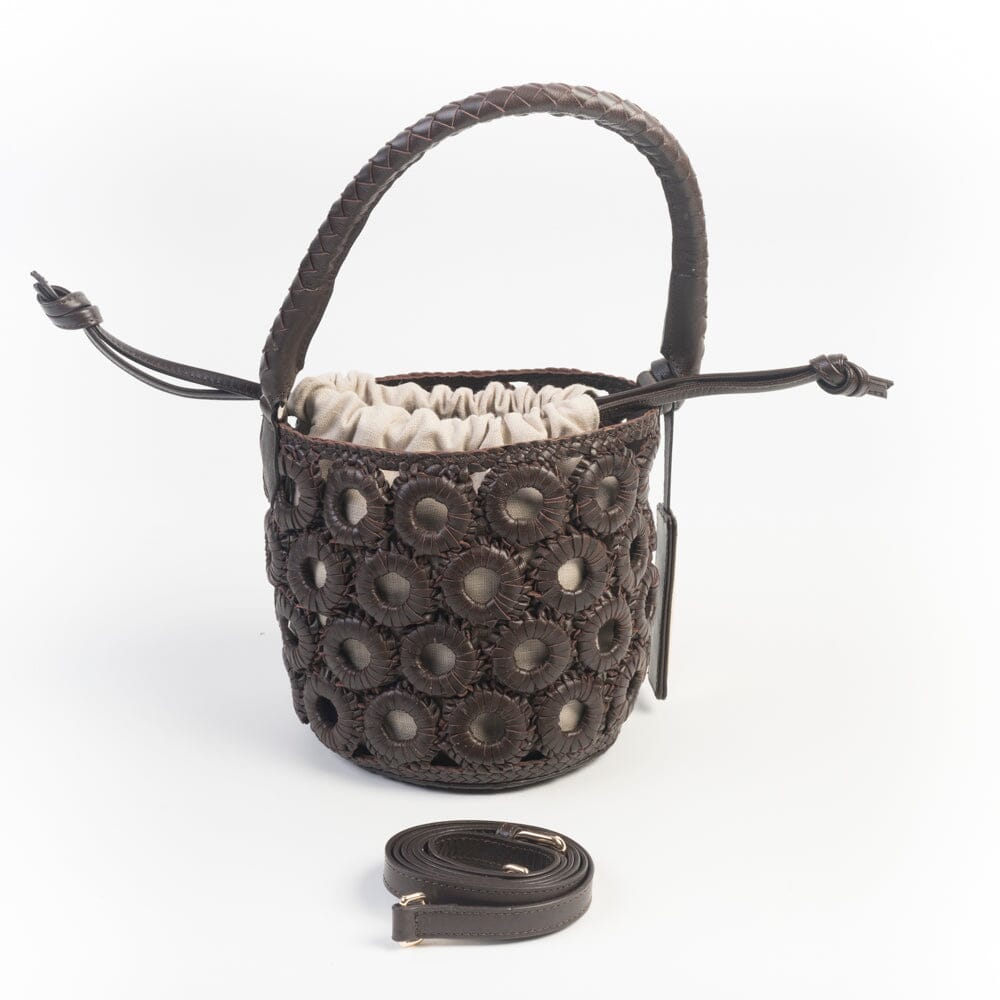 PONS QUINTANA - Borsa a mano - Secchiello - V245 - Caffè Borsa PONS QUINTANA