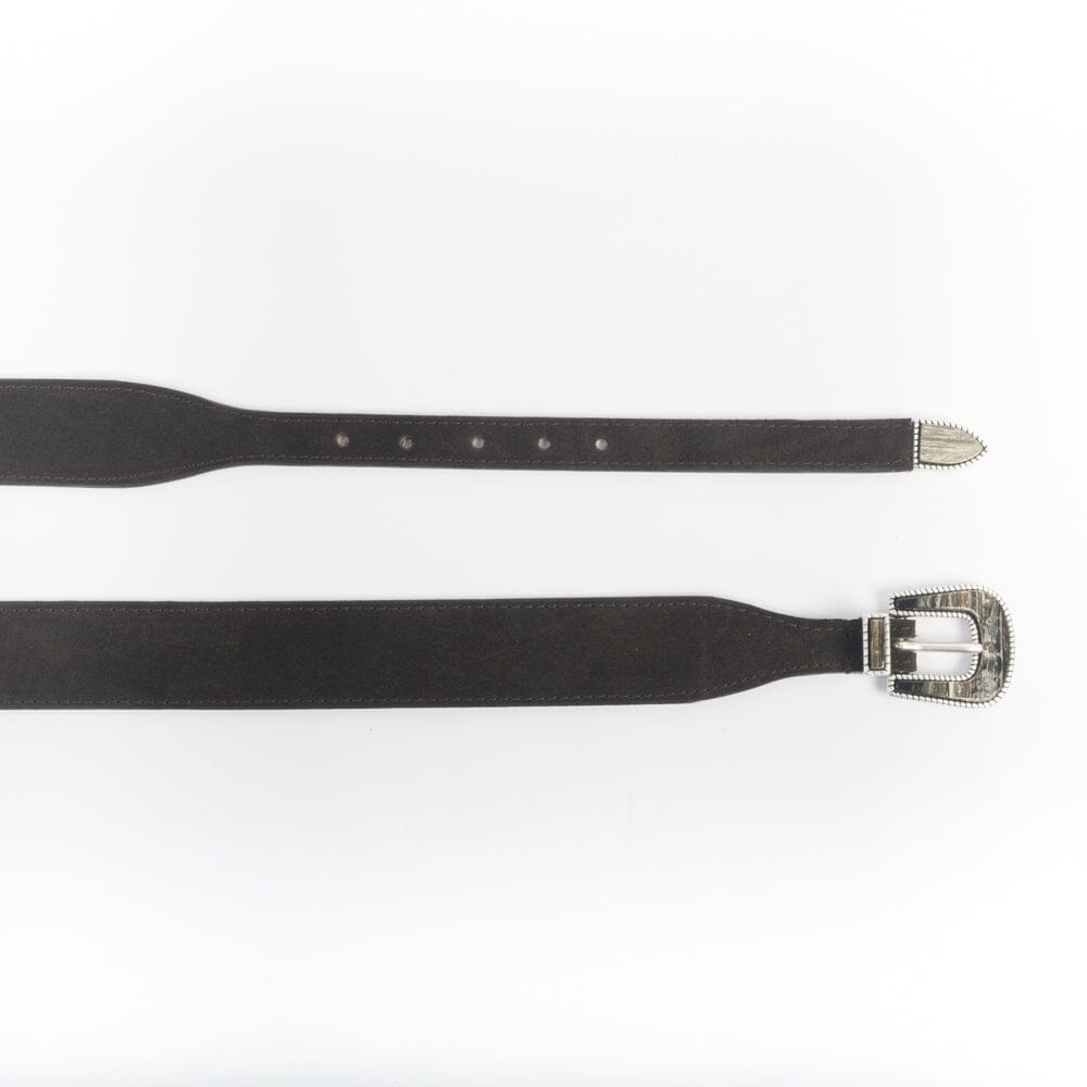 Cappellettoshop - Cintura - Tex Camoscio Testa di Moro Accessori Uomo Cappellettoshop