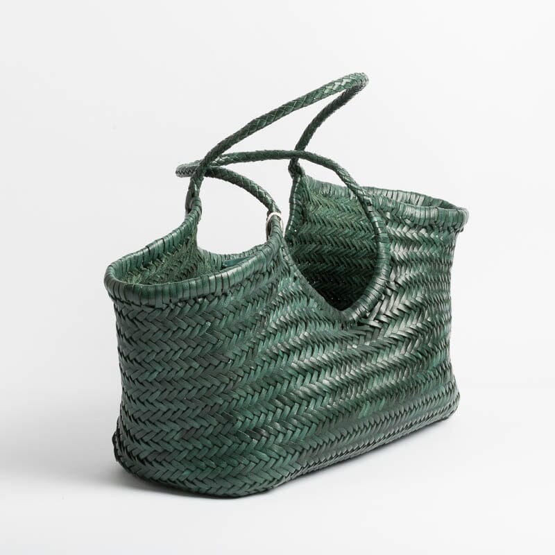 DRAGON - Borsa intrecciata - Verde DRAGON
