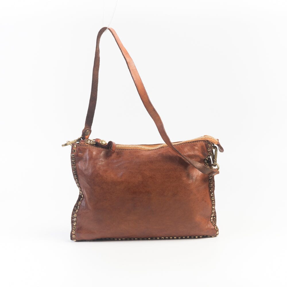 CAMPOMAGGI - Borsa a Spalla - Eva - Strass Cognac Borse Campomaggi