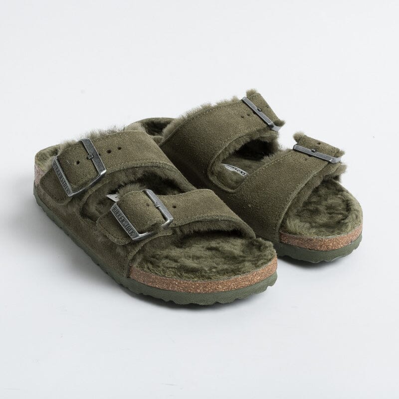 BIRKENSTOCK - Sandali bassi 1025687 - Arizona Shearling - Thyme Scarpe Donna BIRKENSTOCK 