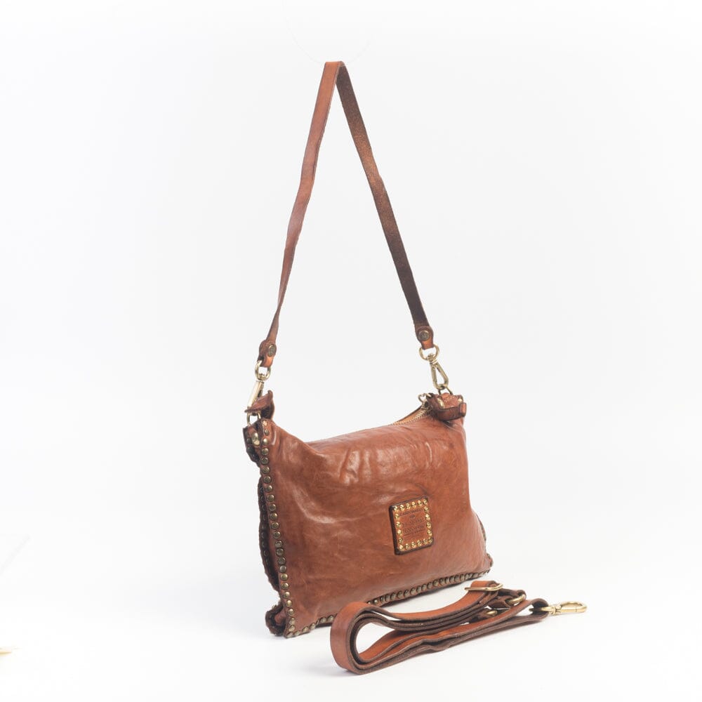 CAMPOMAGGI - Borsa a Spalla - Eva - Strass Cognac Borse Campomaggi