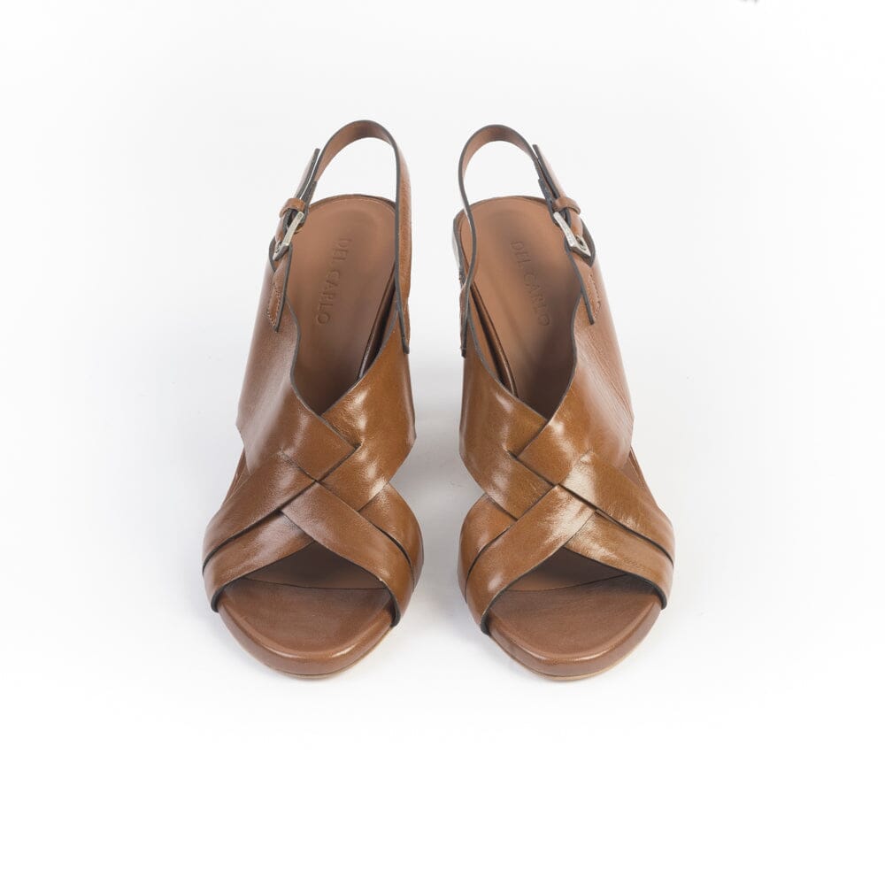 DEL CARLO - Sandali con Tacco - 11921 - Cuoio Scarpe Donna DEL CARLO