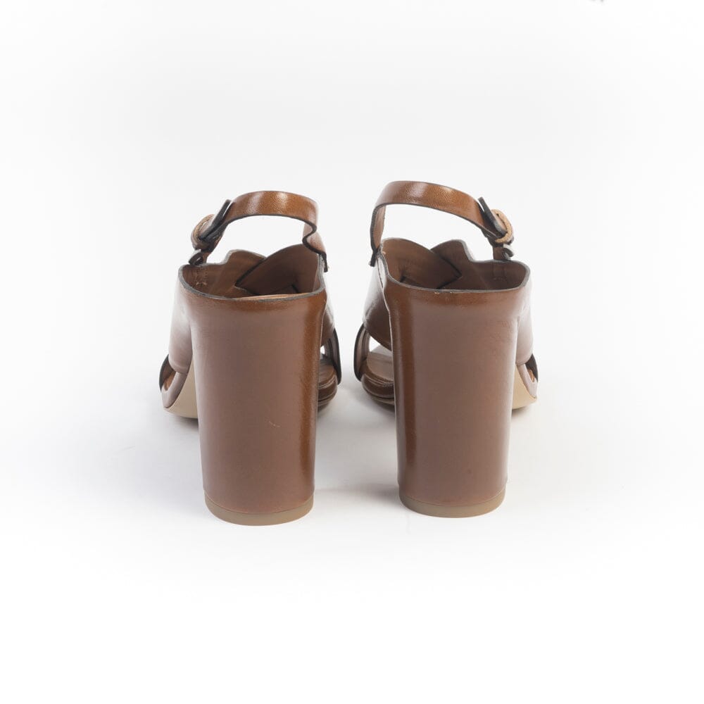 DEL CARLO - Sandali con Tacco - 11921 - Cuoio Scarpe Donna DEL CARLO
