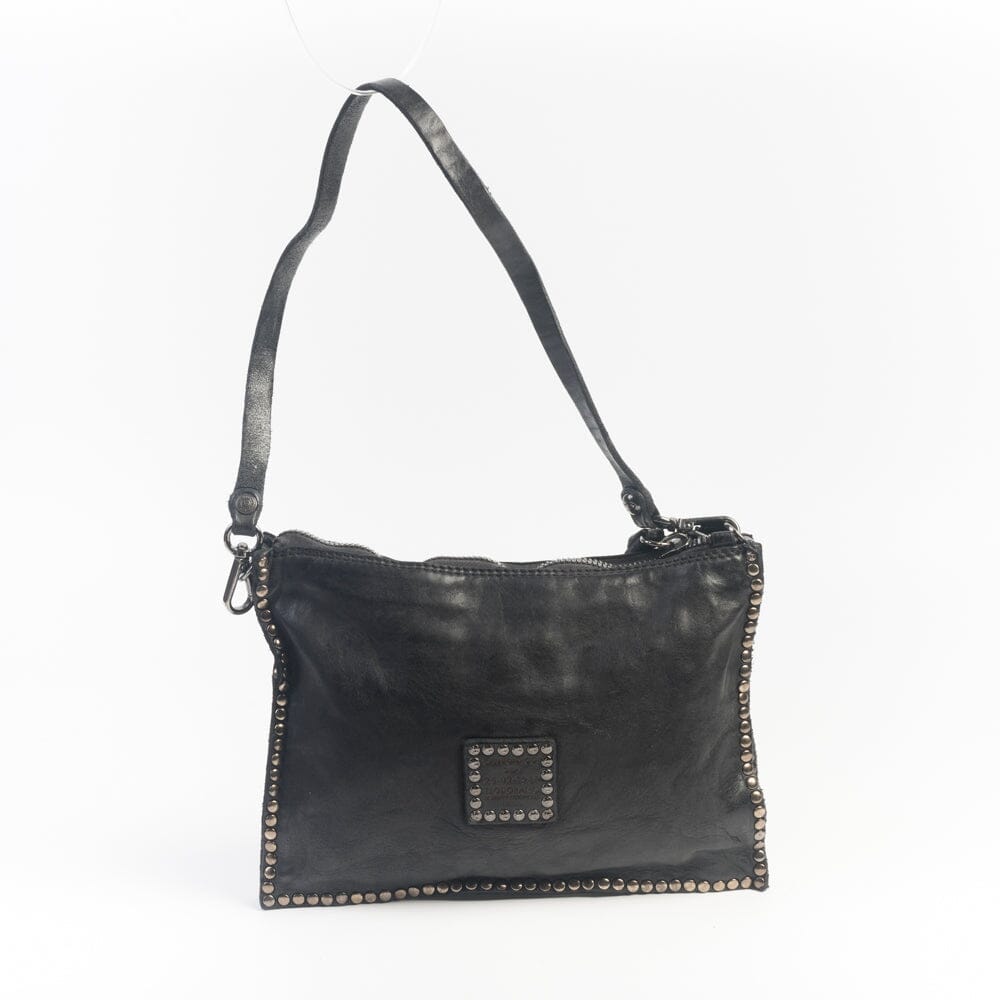 CAMPOMAGGI - Borsa a Spalla - Eva - Strass Nero Borse Campomaggi