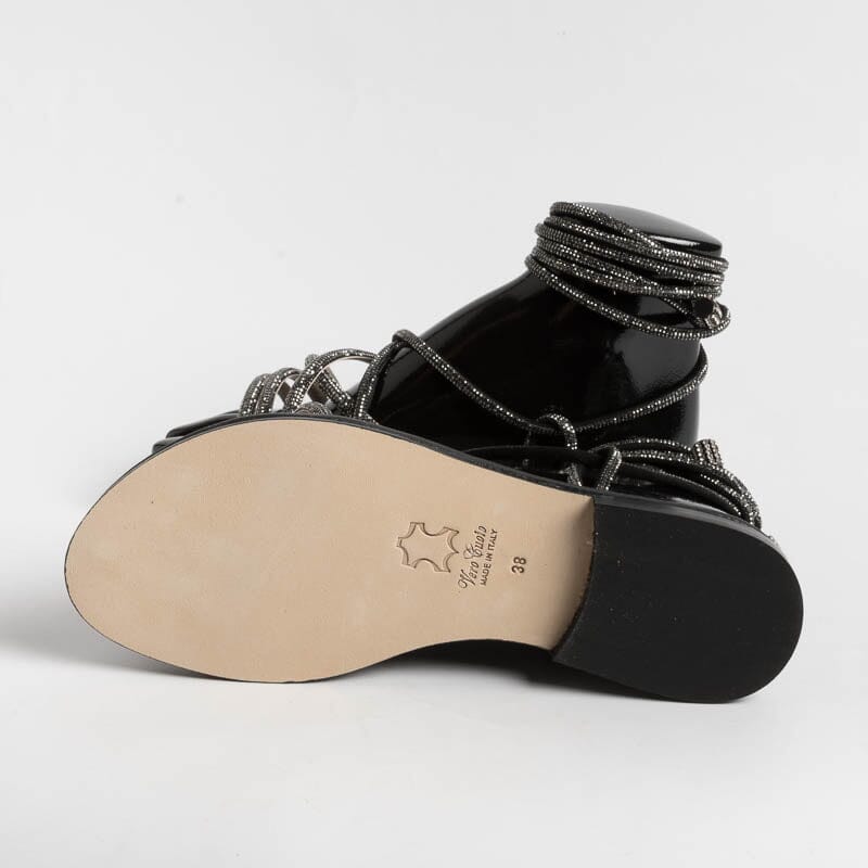 PAOLA FIORENZA - Sandali bassi- FD22 - Nero Scarpe Donna PAOLA FIORENZA