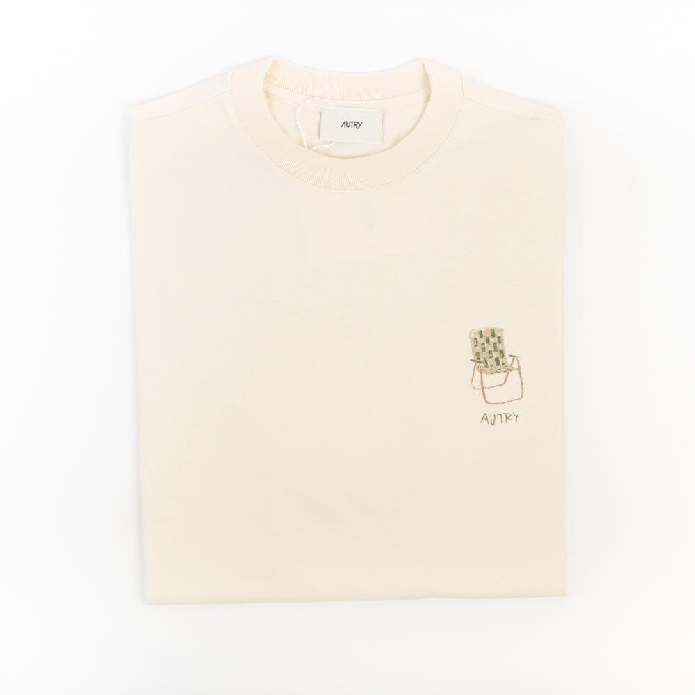 AUTRY - TSPM 87CS - Autry T-Shirt - Crema Scarpe Uomo AUTRY - Collezione uomo
