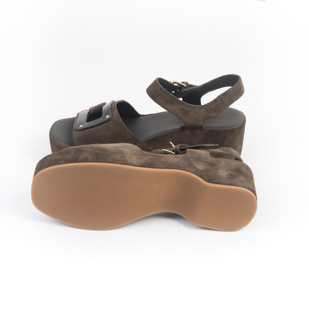 DEL CARLO - Sandali zeppa - 11926 - Moro Scarpe Donna DEL CARLO