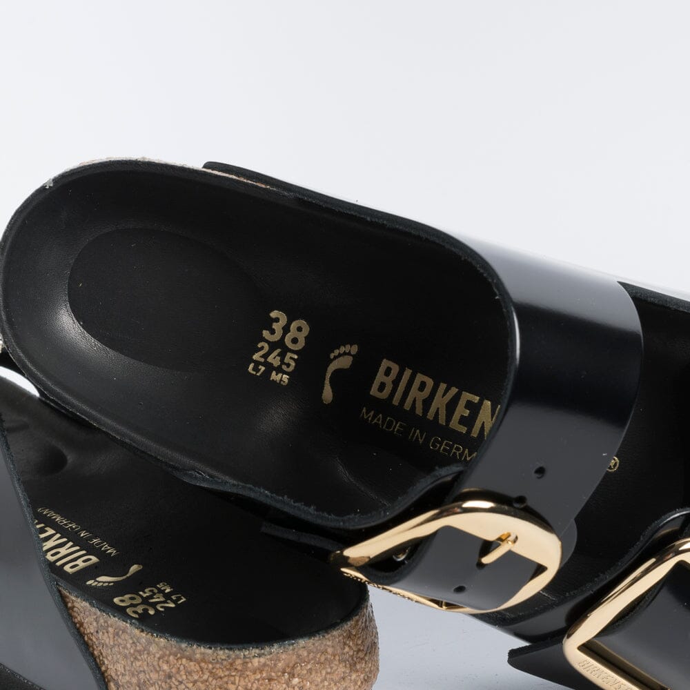 BIRKENSTOCK - Sandali bassi 1021476 - Arizona Big Buckle - Nero Lucido Scarpe Donna BIRKENSTOCK