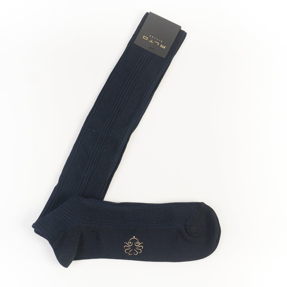 ALTO MILANO - Calzino Nilo -26PEAM2391UL_004 - Blu Accessori Uomo Alto Milano