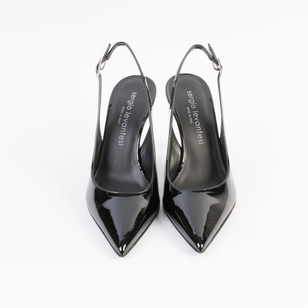 SERGIO LEVANTESI - Sling Back - DARIA - Paint Nero Scarpe Donna SERGIO LEVANTESI 