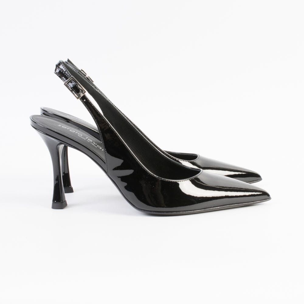 SERGIO LEVANTESI - Sling Back - DARIA - Paint Nero Scarpe Donna SERGIO LEVANTESI 