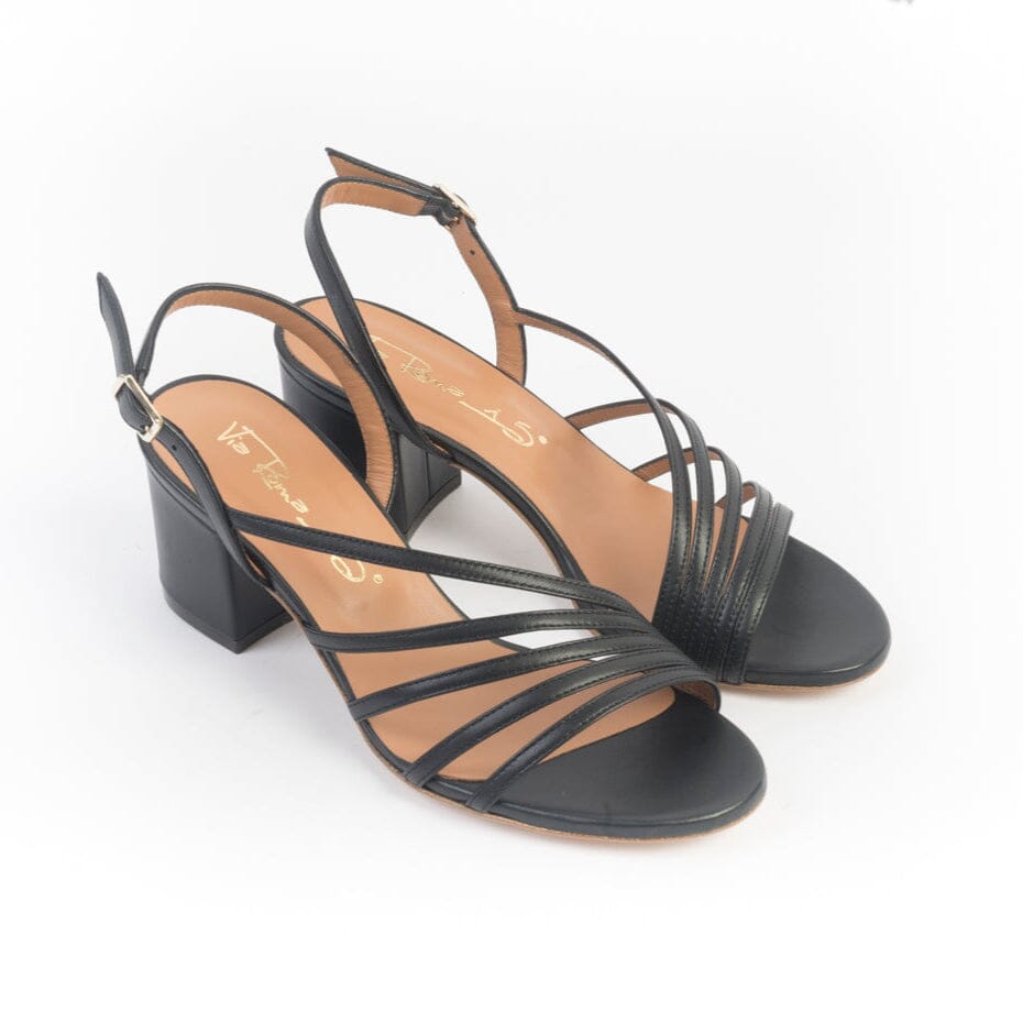VIA ROMA 15 - Sandali con tacco - 4403 - Nero Scarpe Donna Via Roma 15