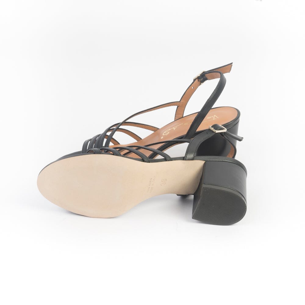 VIA ROMA 15 - Sandali con tacco - 4403 - Nero Scarpe Donna Via Roma 15