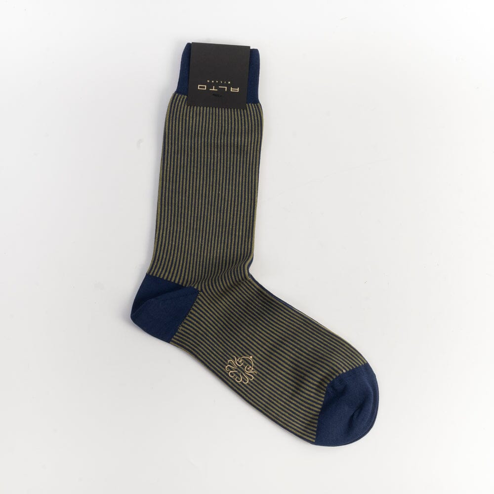 ALTO MILANO - Max Short - calzino - 45 Blu Beige Accessori Uomo Alto Milano