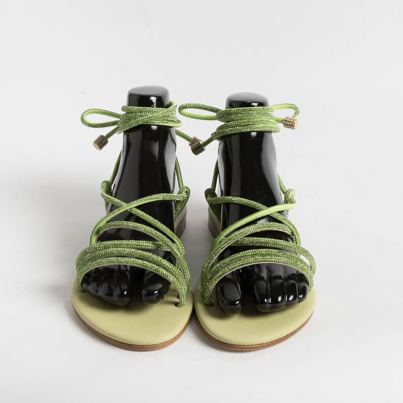 PAOLA FIORENZA - Sandali bassi- FD22 - Verde Scarpe Donna PAOLA FIORENZA