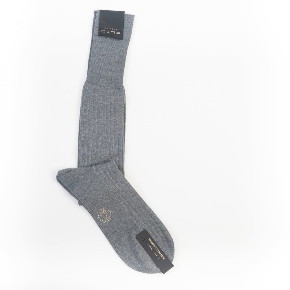 ALTO MILANO - Brock - Calzino lungo - 001 Antracite Accessori Uomo Alto Milano