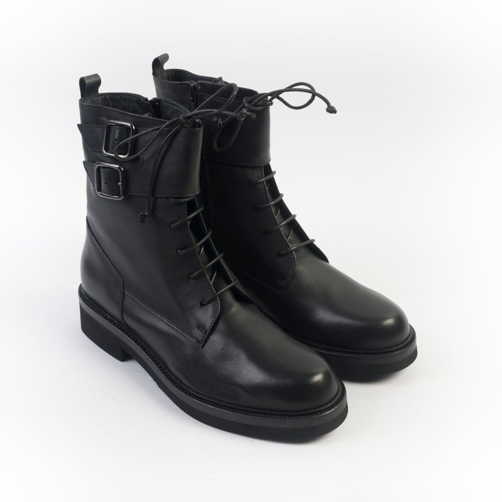 CappellettoShop - Anfibio 3262 - Foulard Nero Scarpe Donna CAPPELLETTO 1948