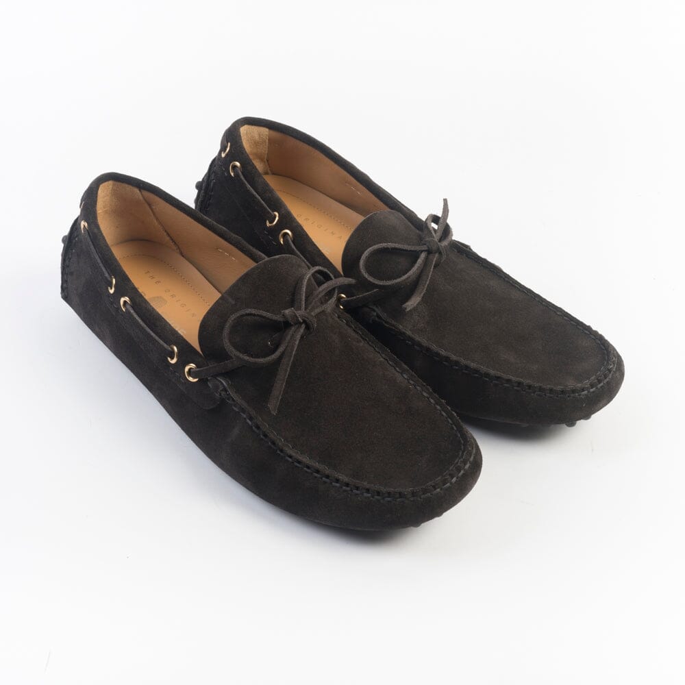 CAR SHOE Moccasin KUD 006 Suede Ebony